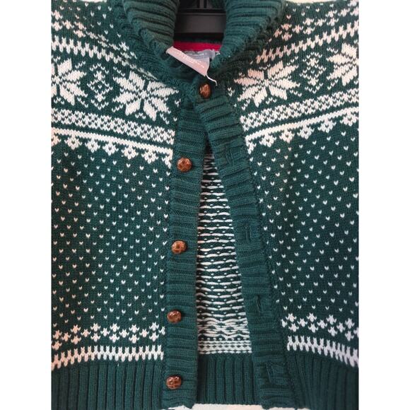 Tahari Boys Sz 18 Mo Fair Isle 2 Piece Sweater Winter Hat Set Holiday Xmas - Picture 4 of 7